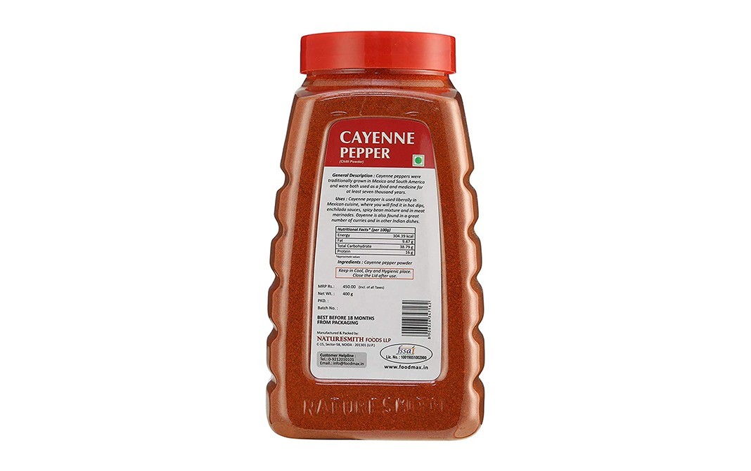 NatureSmith Cayenne Pepper    Plastic Jar  400 grams